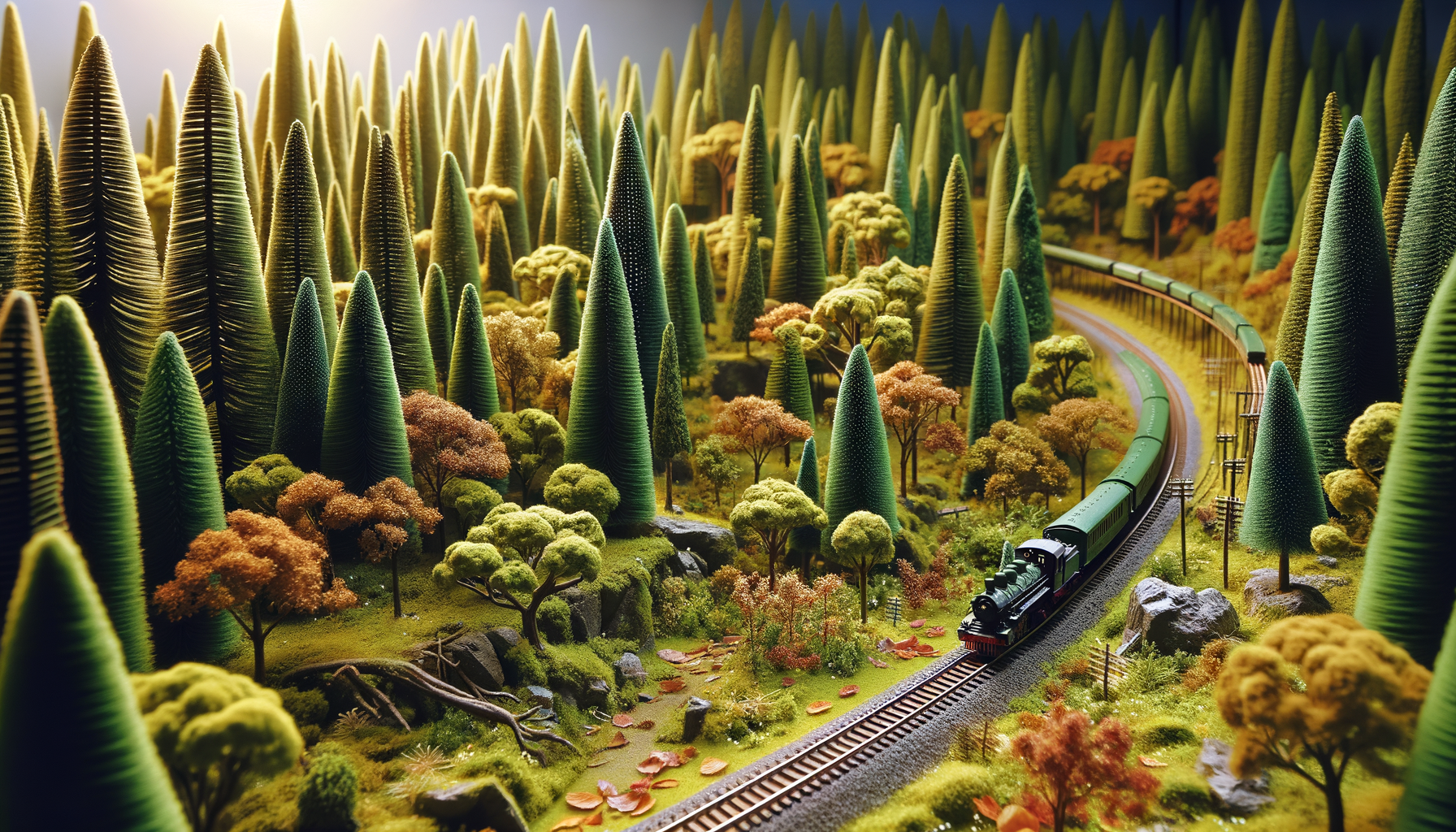 Stromy a vegetace: jak vytvořit přesvědčivý les na kolejišti