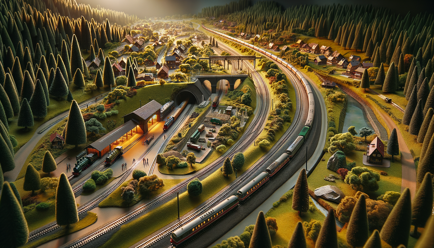 Rodinné kolejiště 300×120 cm: ovál, nádraží a nákladní vlečka