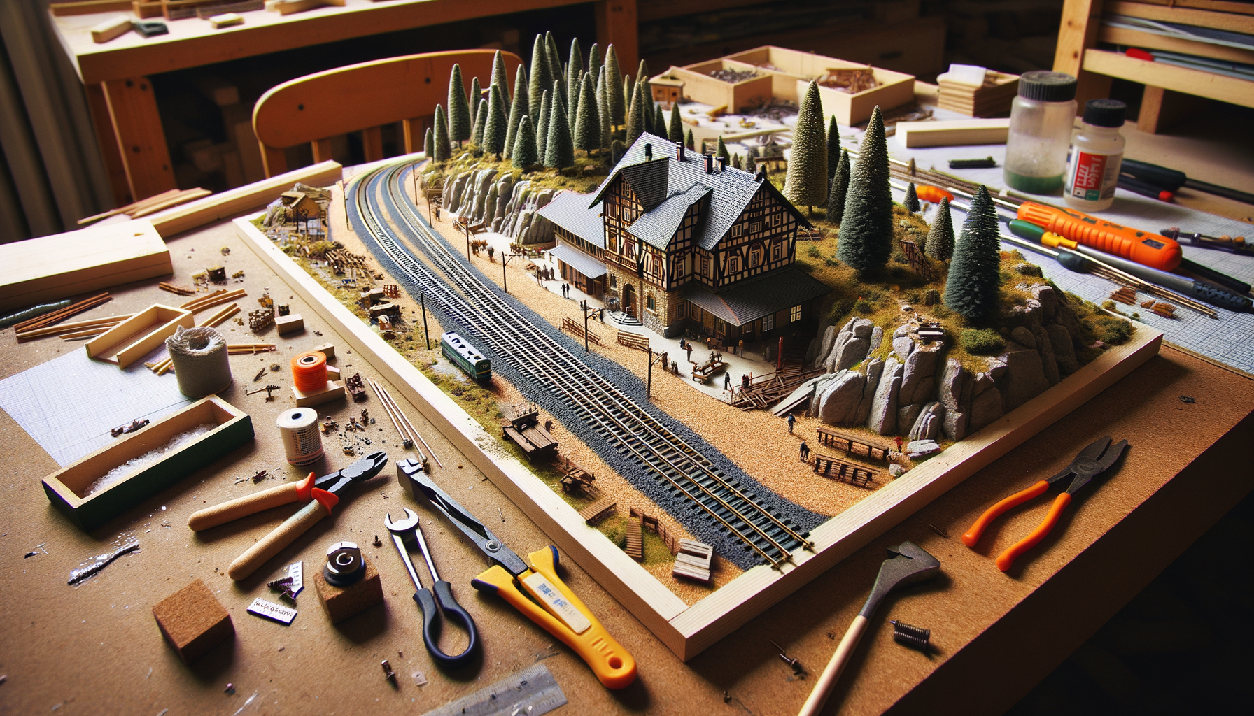 Podhorské nádraží v TT — stavba od nuly za jeden víkend